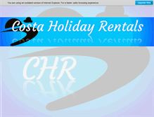 Tablet Screenshot of costaholidayrentals.com